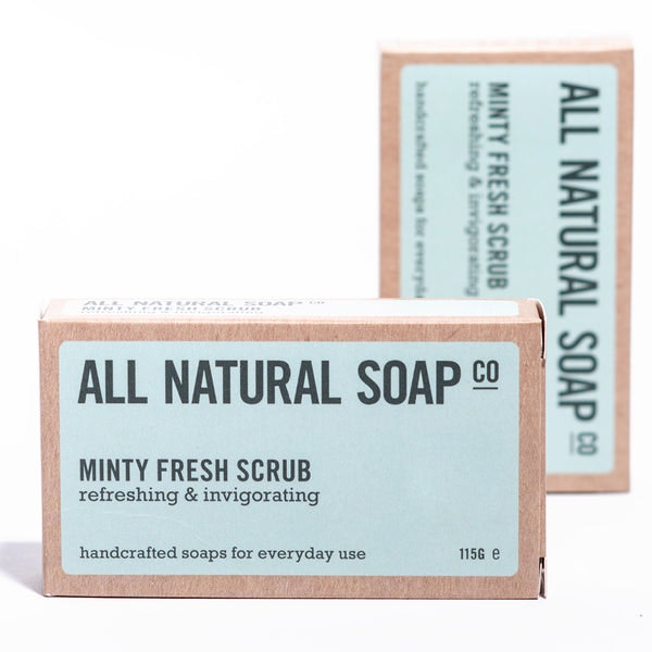 Minty Fresh Scrub Soap by All Natural Soap Co