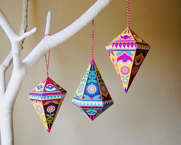Folk Gems Diy Decorations by Printer Johnson