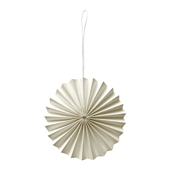 Off White Paper Ornament Pack Of Two by TUSKcollection