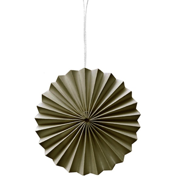 Moss Green Paper Ornament Pack Of Two by TUSKcollection