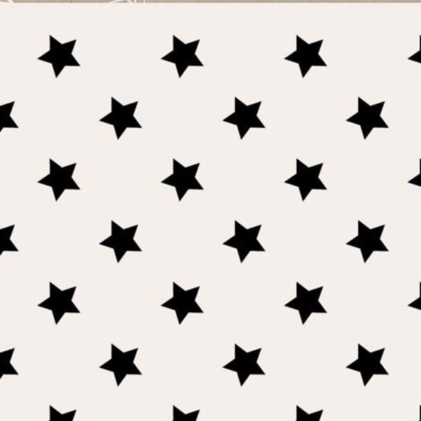 Black Star Wrapping Paper Roll 5mts by TUSKcollection