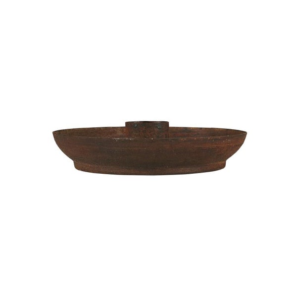 Rusted Metal Dinner Candle Holder by TUSKcollection