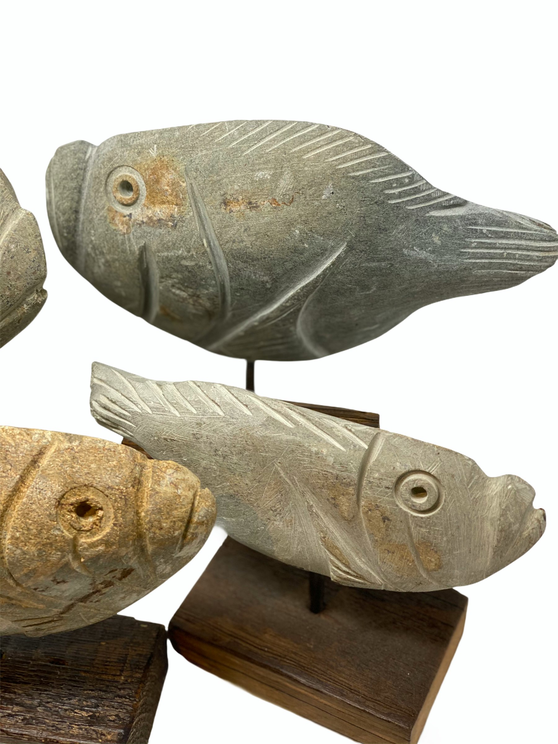 Stone Fish Sculpture By Botanicalboysuk - Fy