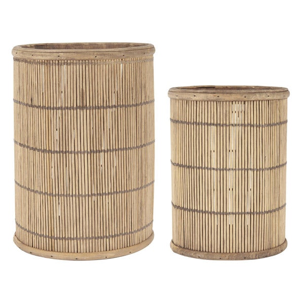 Small Bamboo Hurricane Lantern by TUSKcollection