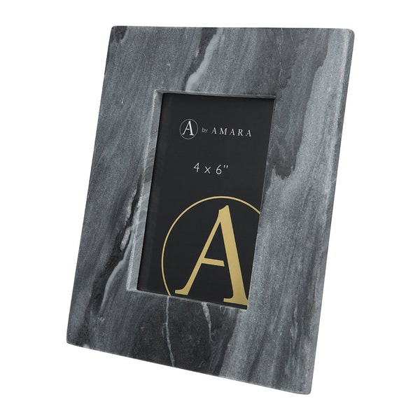 Black Marble Photo Frame by AMARA