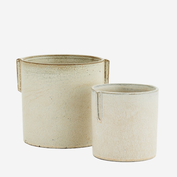 Large Stoneware Plant Pot by Madam Stoltz