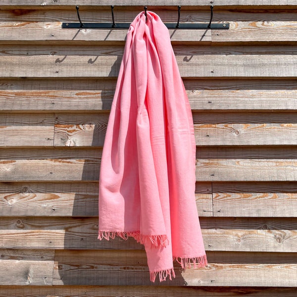 Cotton Peshtemal In Coral Towels by Anza