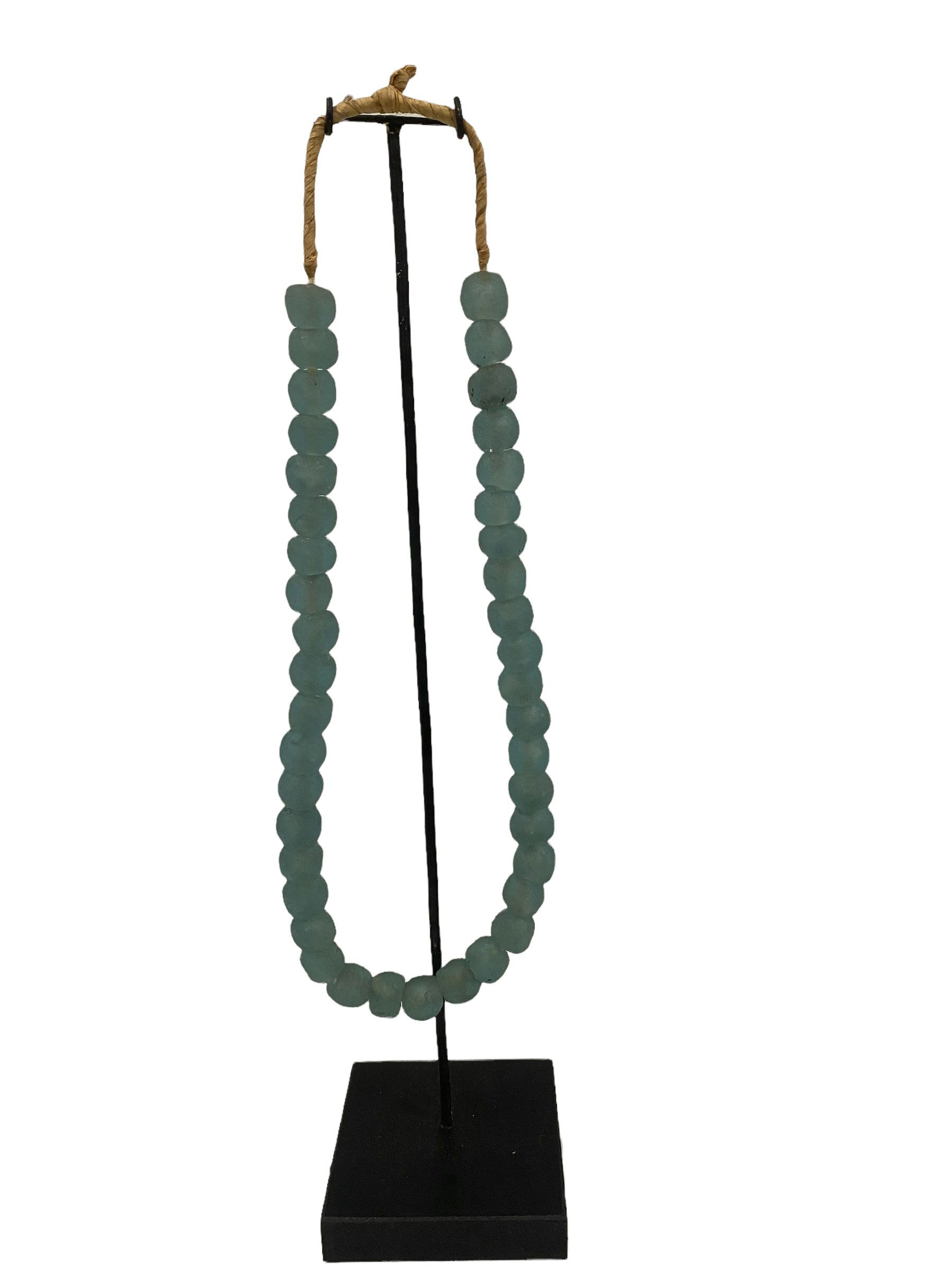 Handmade Beaded Glass Necklace- Blue (83.3)) by Botanical Boys