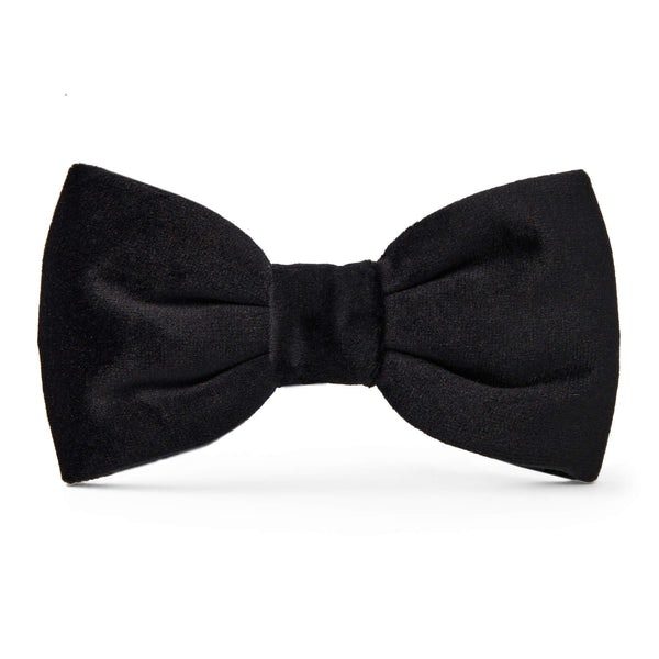 Black Velvet Bow Tie By by THE FOGGY DOG CO