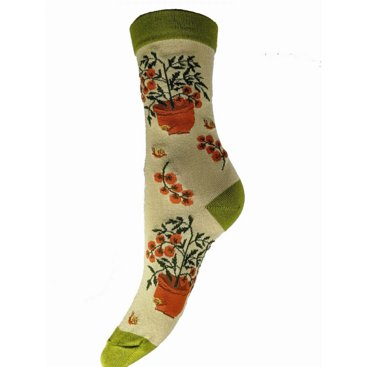 Tomato Plant Bamboo Socks by Joya