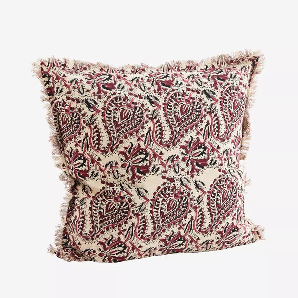 Printed Cushion Cover W/fringes by Madam Stoltz