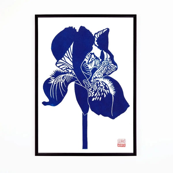 Iris Lino Print by Studio Wald
