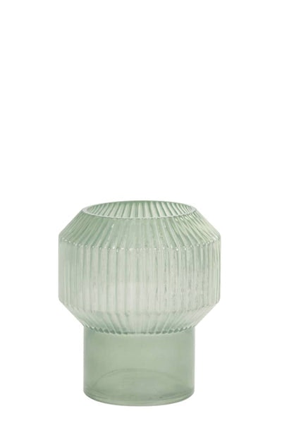 Green Glass Vase by Light & Living