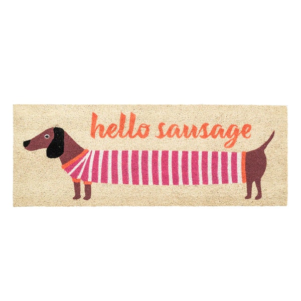 Hello Sausage Long Doormat by Bombay Duck