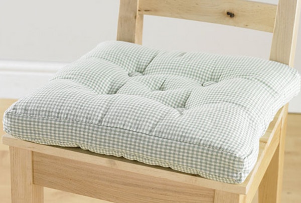 Gingham Seat Pad by Walton & Co
