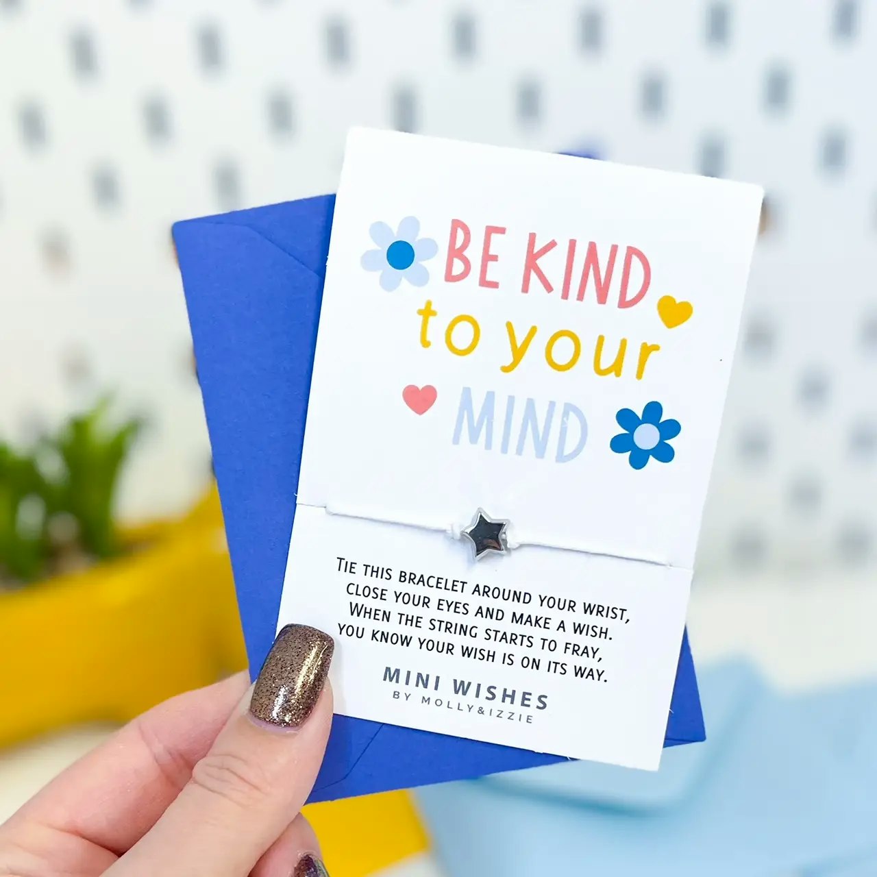 Be Kind To Your Mind Mini Wish Bracelet by Mollie&Izzie