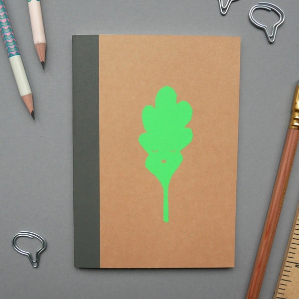 Oak Leaf Hand Screen Printed Notebook by Bella + Phoenix