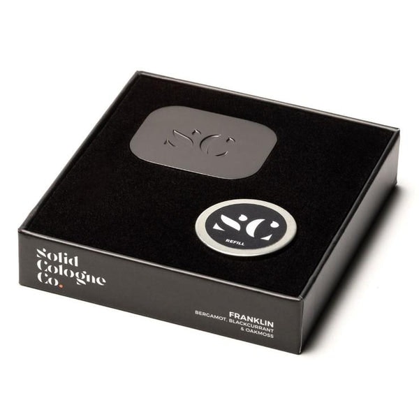 Solid Cologne - Franklin - Bergamot, Blackcurrant & Oakmoss by Solid Scent Co.