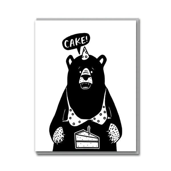 Bear Cake Card by Egg Press