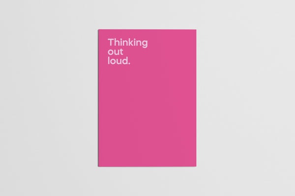 Thinking Out Loud Card by Say It With Songs