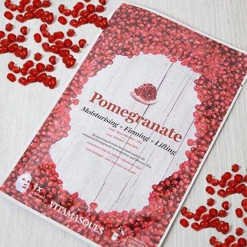 Pomegranate Face Sheet Mask by Vitamasques