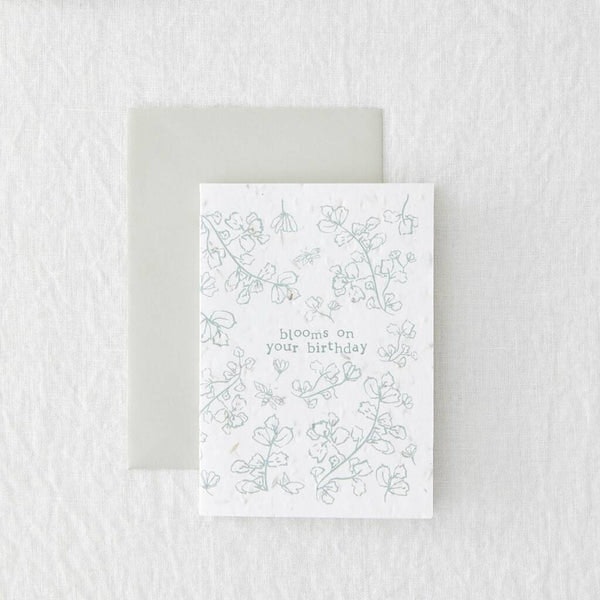 Blooms On Your Birthday Seed Card by made by Shannon