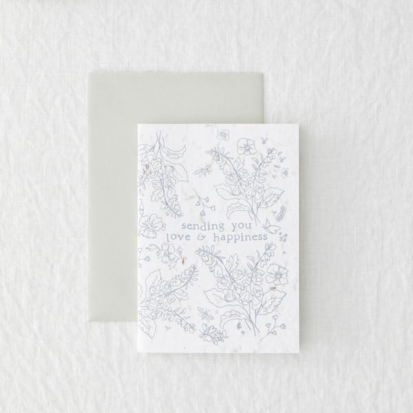 Sending You Love & Happiness Seed Card by made by Shannon