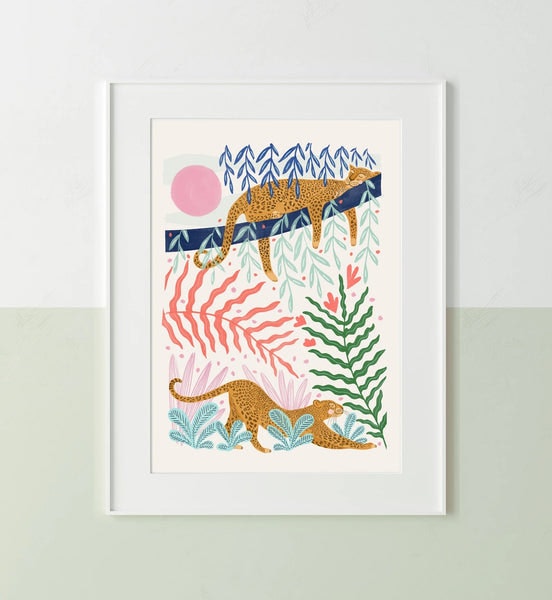Sleepy Jungle Leopard Print by Esme. L Designs