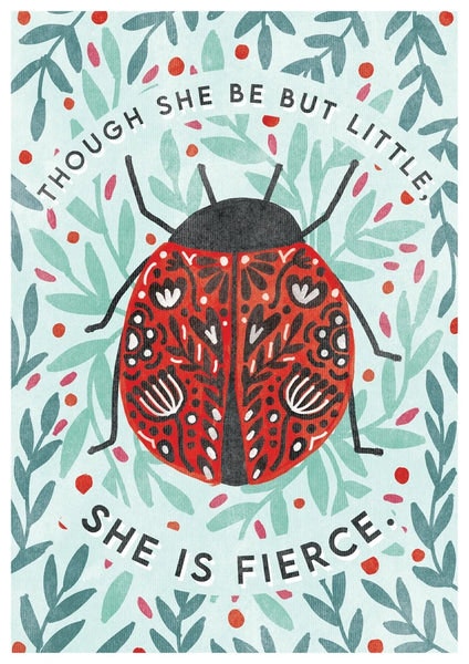 She Is Fierce Print by Esme. L Designs