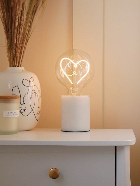 Heart Led Table Lamp Light Bulb by Steepletone UK Ltd