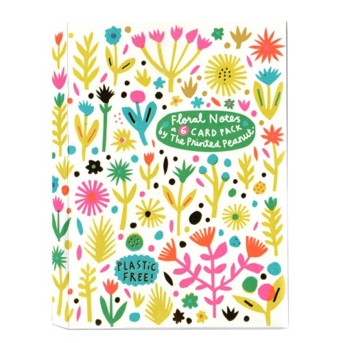 Floral Notes Card Pack by The Printed Peanut