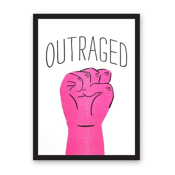 Outraged A3 Print by Hello! Lucky
