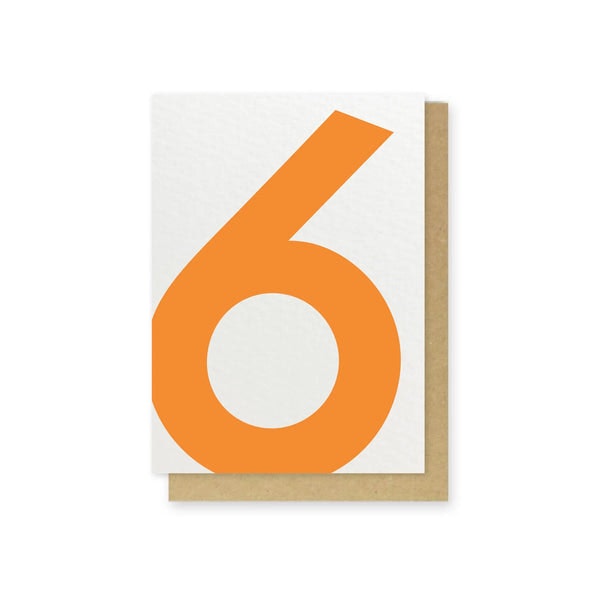 Age 6 Card by Lucky Ink
