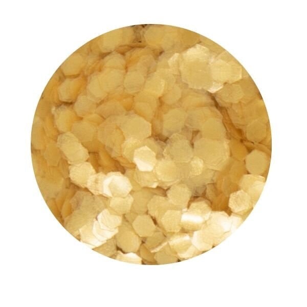 Light Gold Chunky Mini Eco Glitter by Glamavan