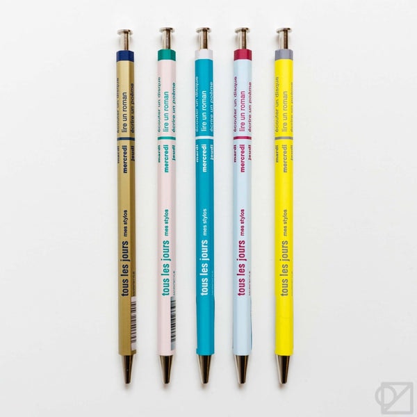 Tous Les Jours Ballpoint Pen - Charcoal/blue by Marks Inc