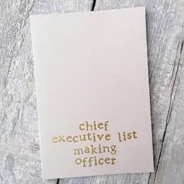 Chief Executive List Making Officer by made by Shannon