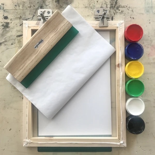 T Shirt & Fabric - Screen Printing At Home Stencil Kit by Hunt The Moon