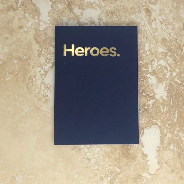 David Bowie Heroes Card by Say It With Songs