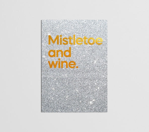 Mistletoe And Wine Card by Say It With Songs