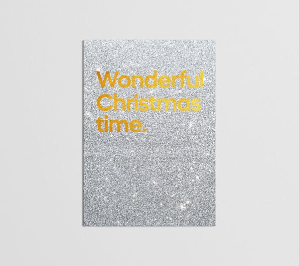 Wonderful Christmas Time Card by Say It With Songs