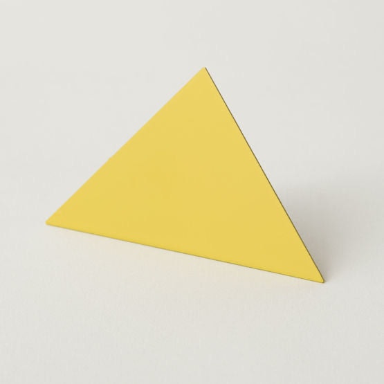 Geometric Photo Clip - Triangle Yellow by Block Design