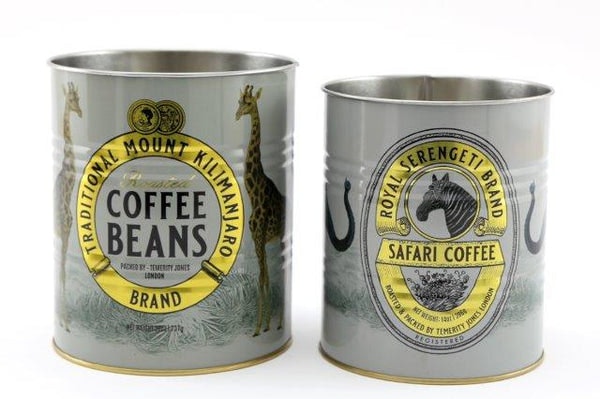 Coffee Storage Tins by dickiebirdhomestore
