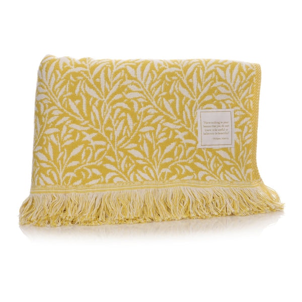 Yellow William Morris Throw by Shruti
