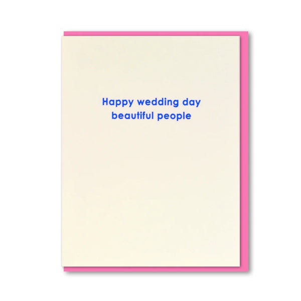Happy Wedding Day Beautiful People Card by 1973