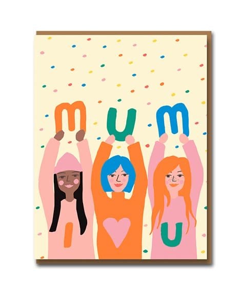 Mum I Love You Card by Emma Cooter Draws