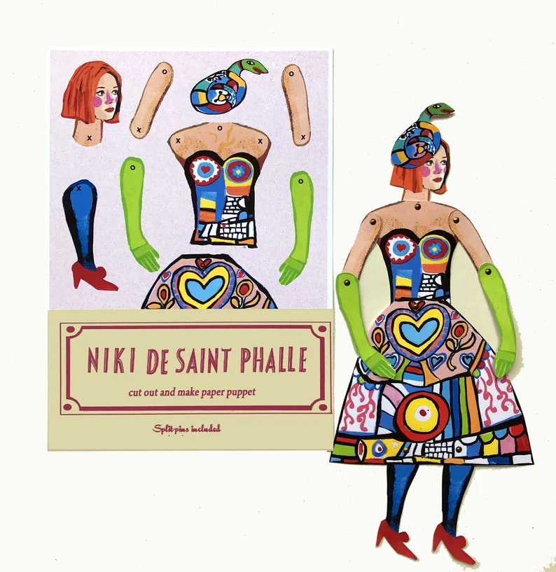 Niki De Saint Phalle Cut Out Puppet by WINI-TAPP