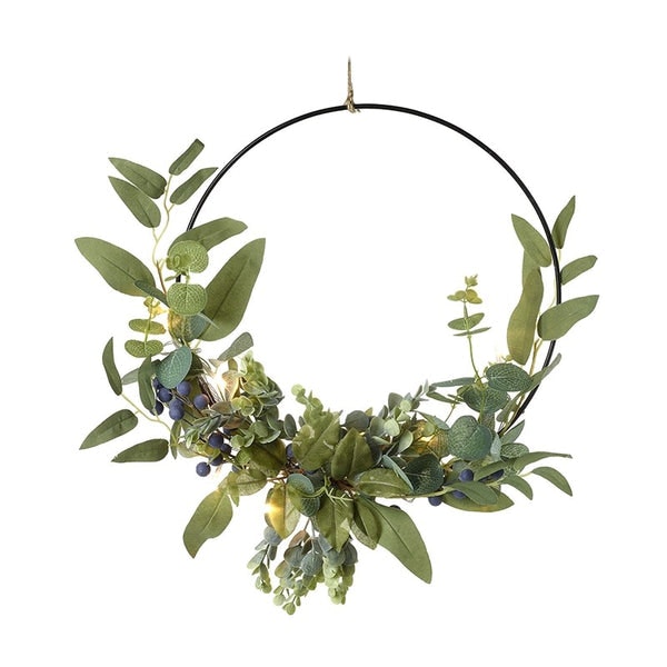 Blueberry Led Wreath by Heaven Sends