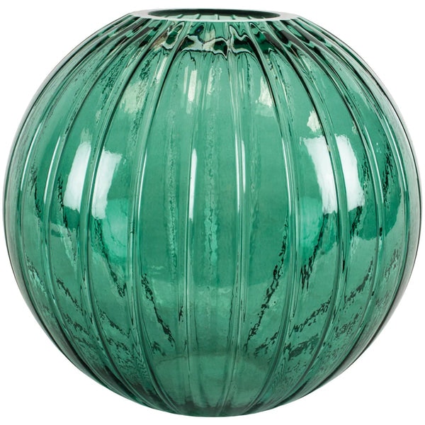 Large Green Glass Vase by Grand Illusions