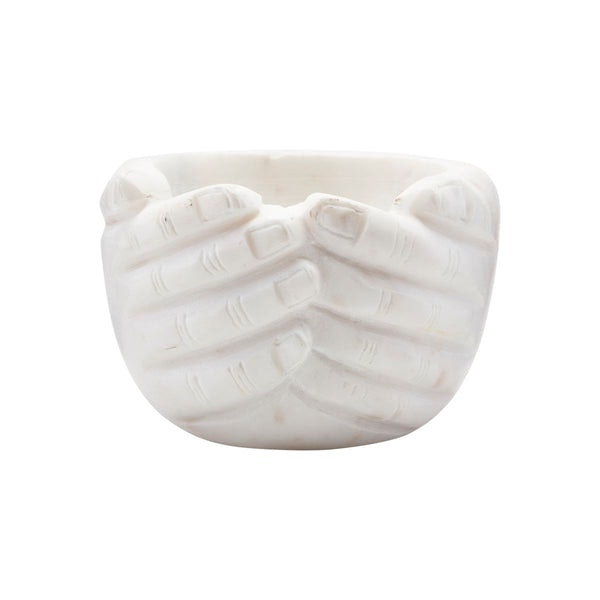 Bowl, Hands In Marble by House Doctor
