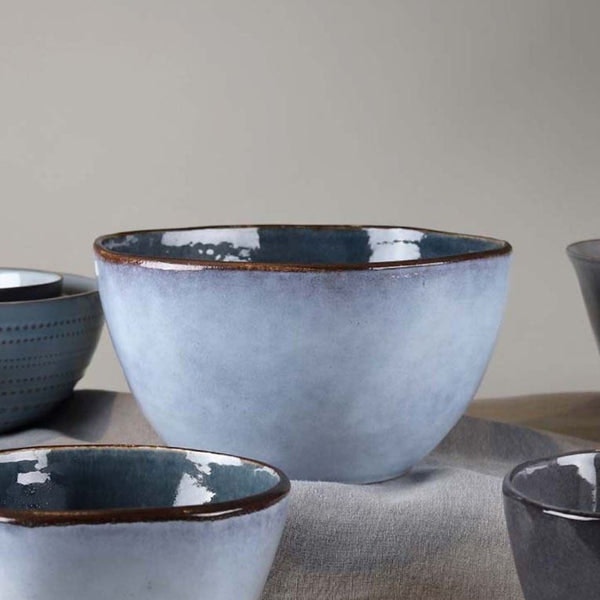 Large Ceramic Two Tone Bowl by Biggie Best